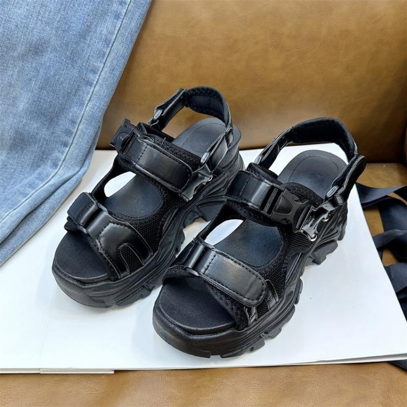 Женские сандалии, легкая обувь на танкетке для женщин, летние сандалии, обувь на платформе с каблуком, Sandalias Mujer, повседневная летняя обувь