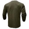 Men'S Button Up Long Sleeved Fashionable Casual Sports Top