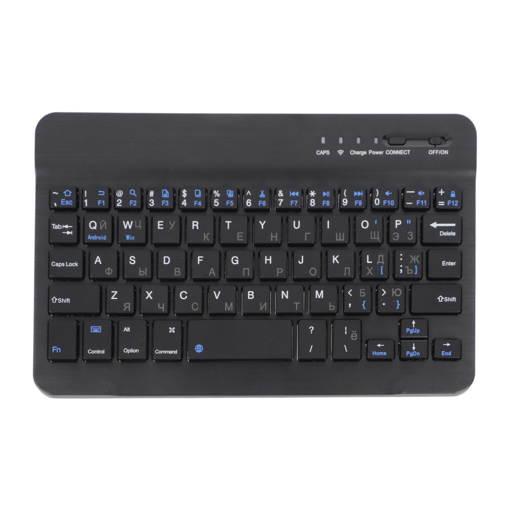 7 Inch Rechargeable Ultra Thin Russian Wireless Bluetooth Keyboard for Andriod for Win for IOS