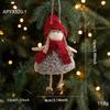 Рождественский ornament Снеговик: Красный шарф меховой кулон кукла