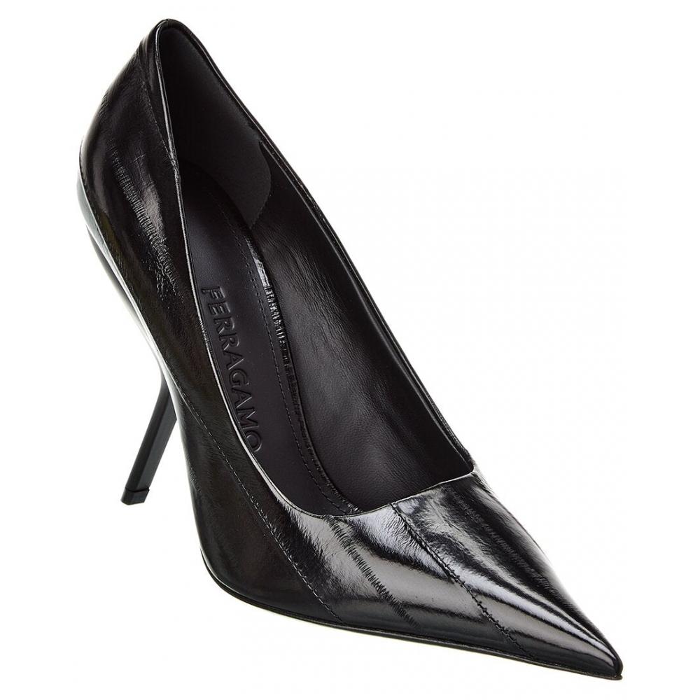 Salvatore Ferragamo Ferragamo Erica X5 Satin Pump Black