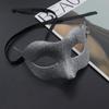Party Supplies Half Face Masquerade Mask Plastic Halloween Masks Retro Glitter Mask  Party