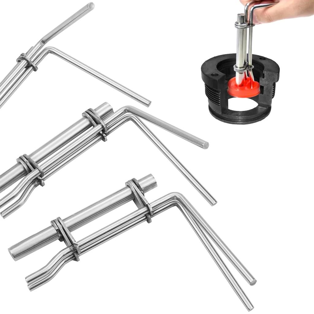 3Pcs Hydraulic Cylinder Piston Rod Seal U-Cup Installation Tool Seal Twistors Install Tool O-Rings Rebuild Installation Tools