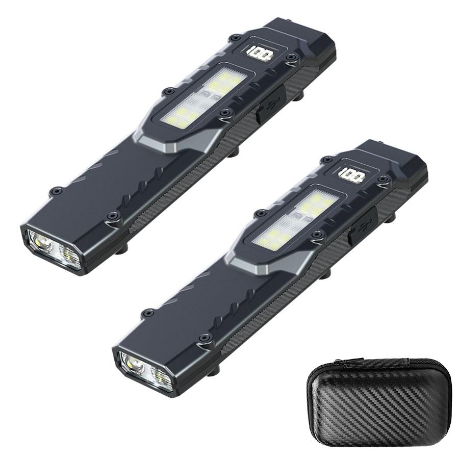 Multifunctional Portable New Tactical Flashlight With Side Light/Clip Rechargeable Waterproof Emergency Lantern For Outdoor