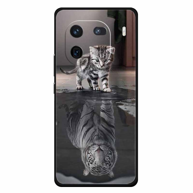 For Vivo Iqoo 12 Case Soft Silicone Cat Owl Fashion Back Covers for Vivo iQOO 12 Pro Cases Marble Shockproof Phone Shells Iqoo12