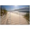 Feeby Three piece picture canvas print, Dunes on a beach