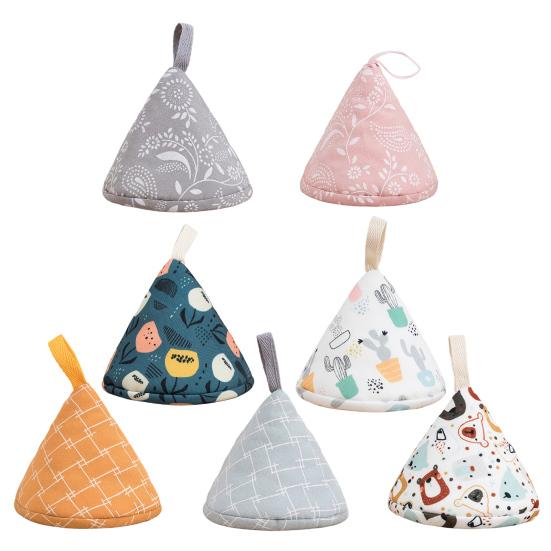 1Pc Triangle Pot Hat Non-Slip Stove Handle Mitt for Cast Iron Skillet Hanging Iron
