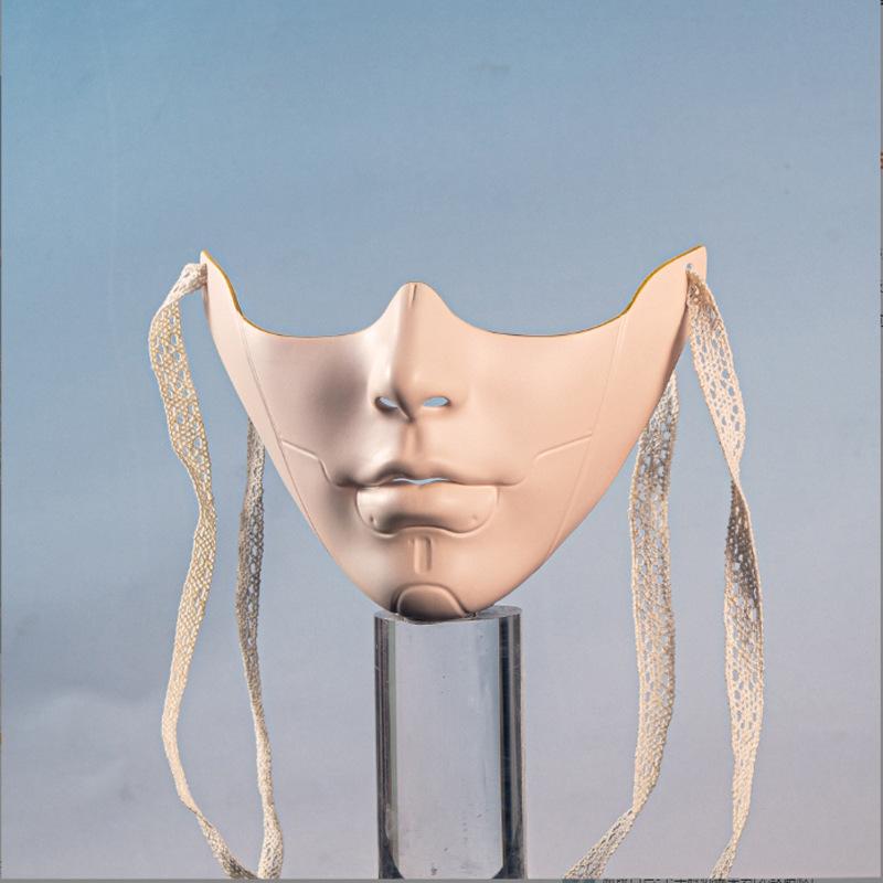 Unisex Masquerade Mask Beauty Mask Cosplay Mask Mechanical Half Face Mask for Carnival Halloween Dress up Party Mask