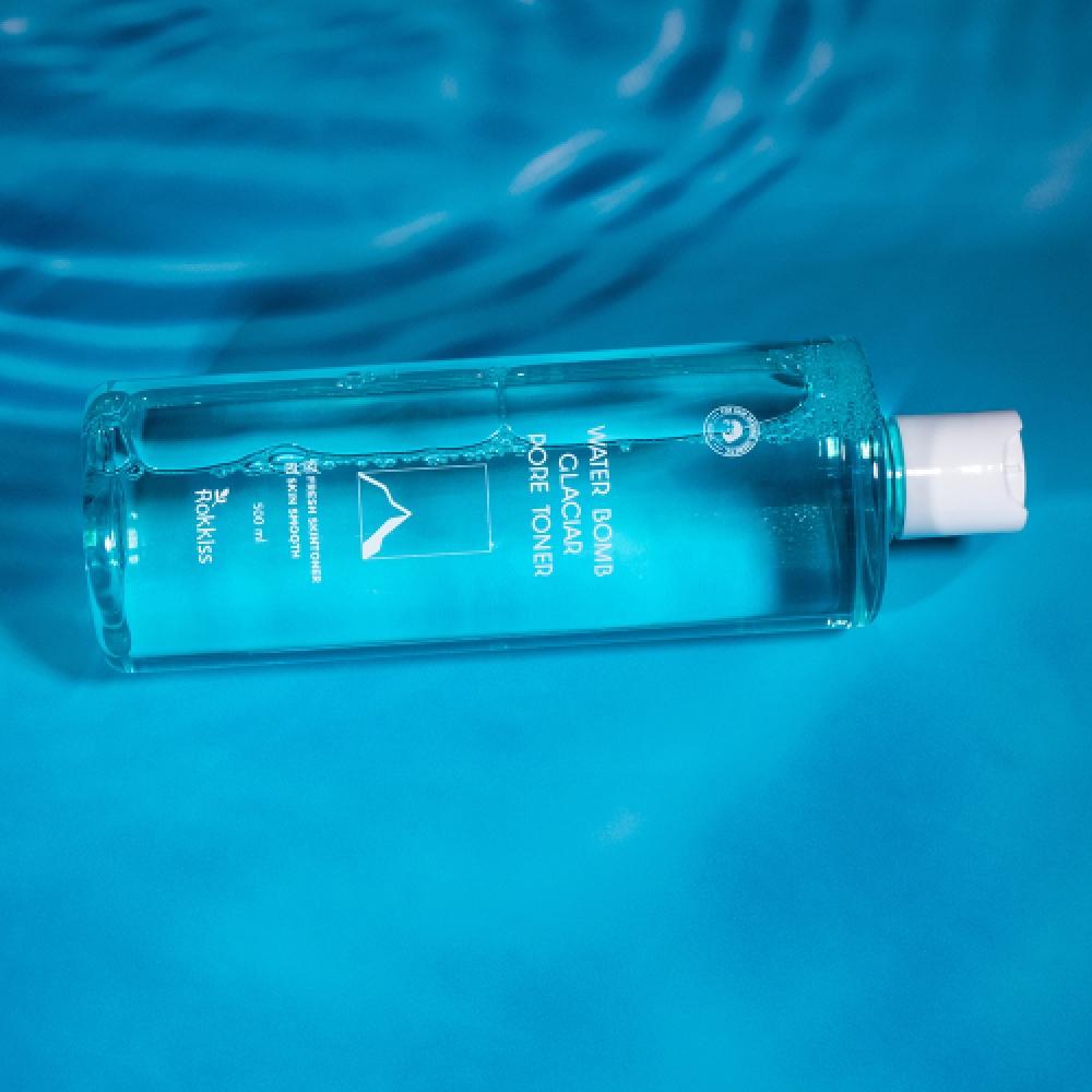 Rokkiss Водный бальзам 50 Мягкий кислотный тонер для пор с ледниковой водой 500 мл 2