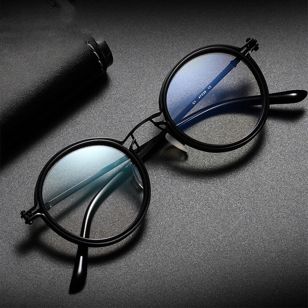 Retro Round Metal Anti Blue Reading Glasses Reader +1.0 +1.5 +2.0 +2.5 +3.0 +4.0