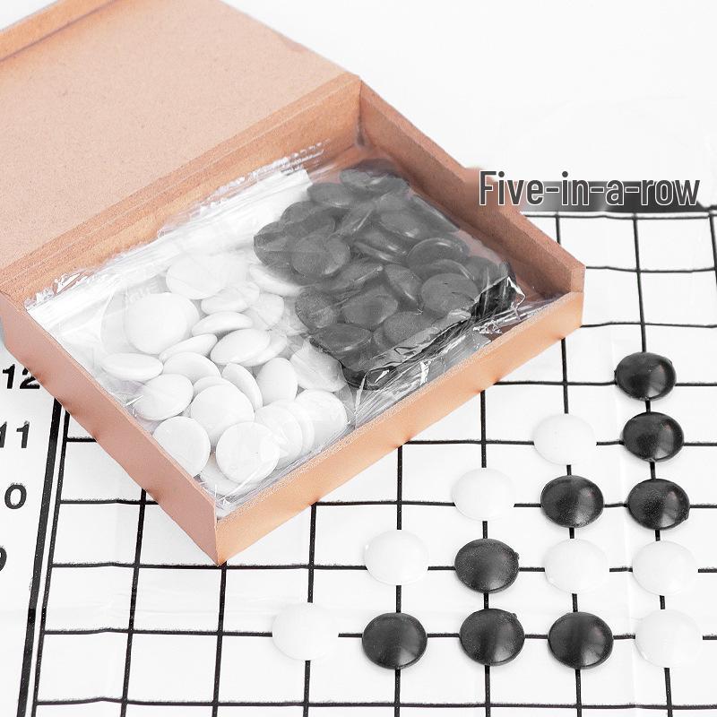 Гомоку AA1S30-Го Начинающий Портативный Набор для Шахмат с Бесплатной Доставкой, Черно-белый