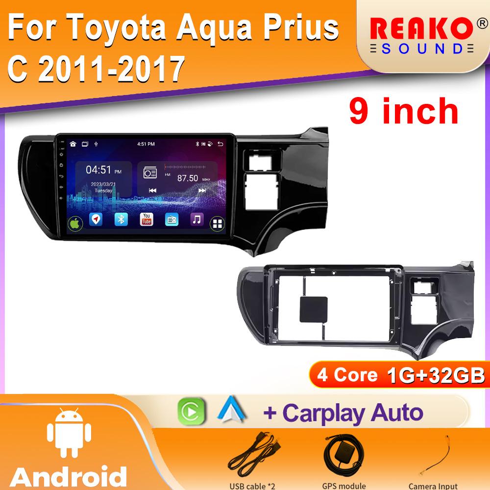 Android Car 5G WIFI Радио Навигация GPS Для Toyota Aqua Prius C 2011-2017 Мультимедийный Плеер Радио 2Din DVD Carplay экран