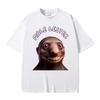 Unisexs Fun And Offensive Tshirt Mole Lester Pattern Tshirt Lightweight Casual Shirt Unisex Pure Cotton Loose Fit Tshirt