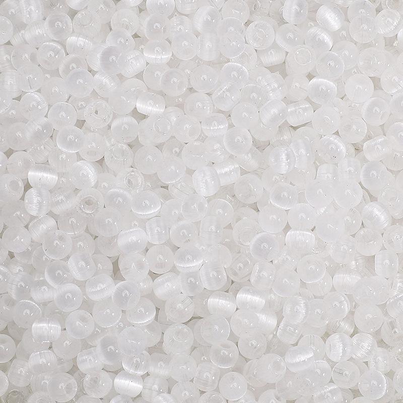 4 мм желейные стеклянные бусины «кошачий глаз» из проса, свободные бусины, аксессуары ручной работы, нанизанные вручную бусины, круглые бусины, цепочка для сотового телефона, круглые бусины, прекрасный цвет