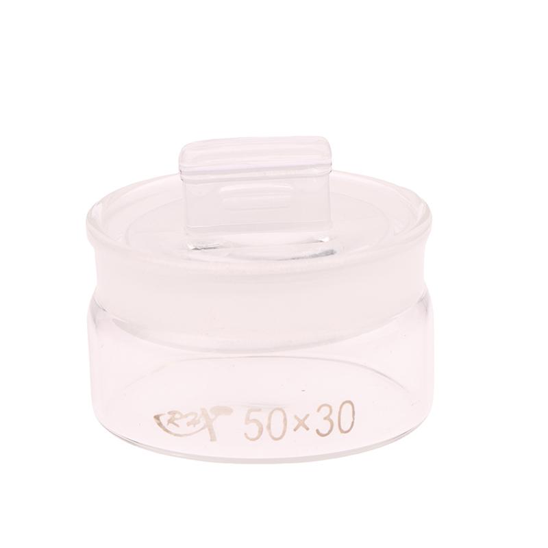 1 шт. стеклянная бутылка для спирта, прозрачная банка, круглая чаша для взвешивания, матовый рот для ремонта часов, инструмент для часовщиков