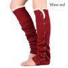 Women Foot Covers Warm Elastic Leg Warmers Knitted Socks Boot Socks Ankle Warmer