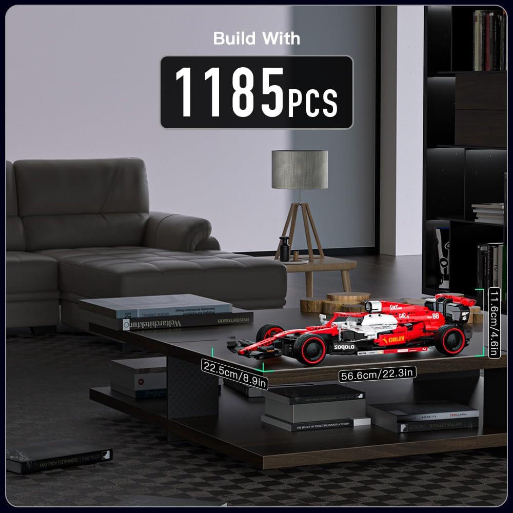 MOULD KING 13151 Technical F1 Arrow Super Racing Car Remote Control Building Bricks Blocks Kids RC Toys for Kids Gift