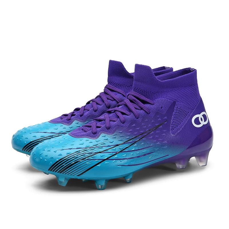 Новые мужские высокие футбольные бутсы высокого качества для профессиональных тренировок футбольные бутсы для игры на траве на открытом воздухе прочные футбольные бутсы кроссовки