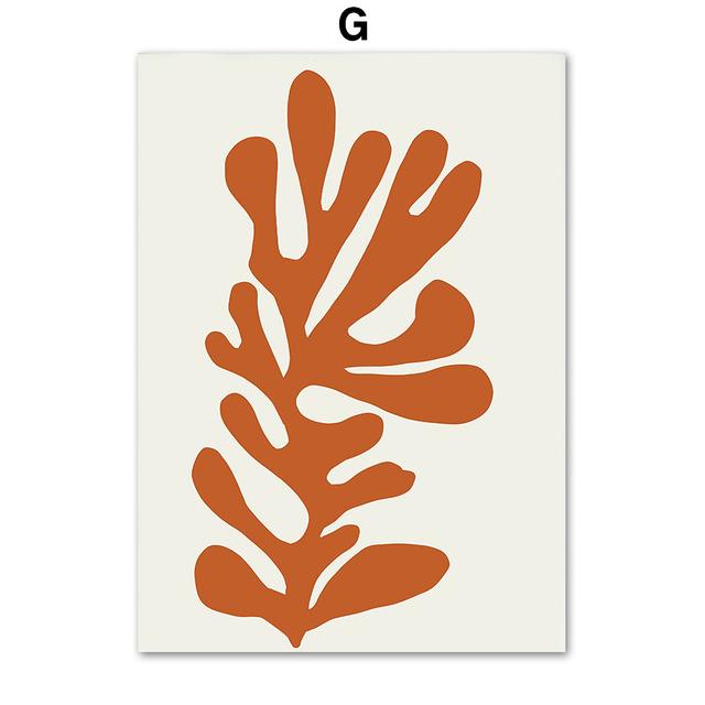 Матисс геометрический лист абстрактная линия лицо настенная живопись холст картины плакаты на скандинавскую тему и принты настенные панно для декора гостиной