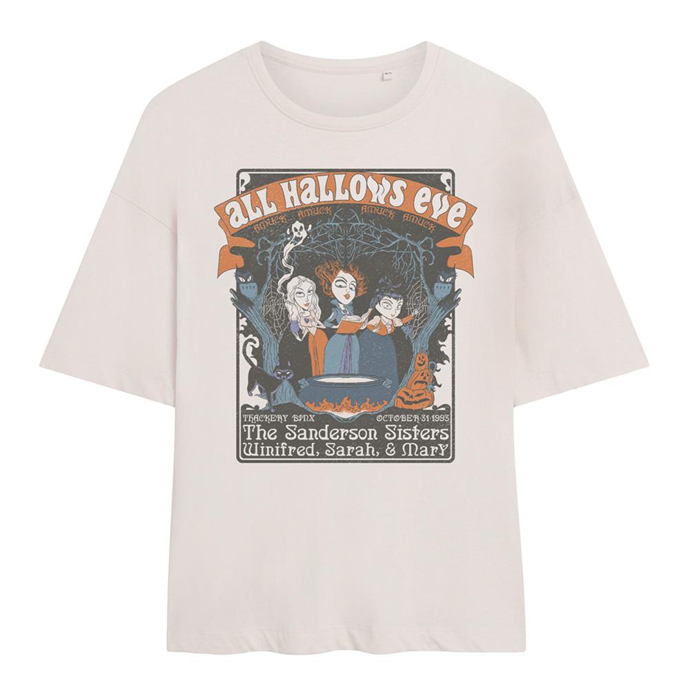 Hocus Pocus Womens/Ladies Sanderson Sisters Poster Oversized T-Shirt