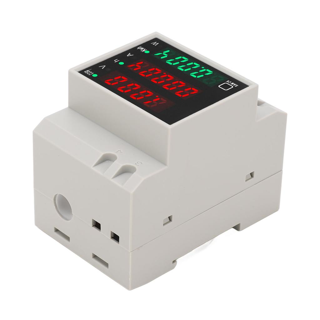AC80‑300V 100A DIN-рейка Измеритель мощности Цифровой дисплей Напряжение Ток Время Мощность КВтч Многофункциональный вольтметр