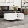 Coffee Table, White, 90x60x35 Cm, Wood-based Material