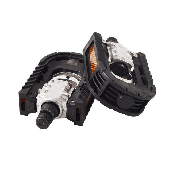 2Pcs Bike Pedals Folding Bicycle Pedals with Smooth Bearings High Strength Ultra-light Universal Simple Installation Bicycle Flat Pedals