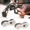 Chain Link Connector Metal Tensile Break-Proof Bike Chain Buckle Easy Disassembly Bike Chain Buckle for 8/9/10/11/12-Speed Chains