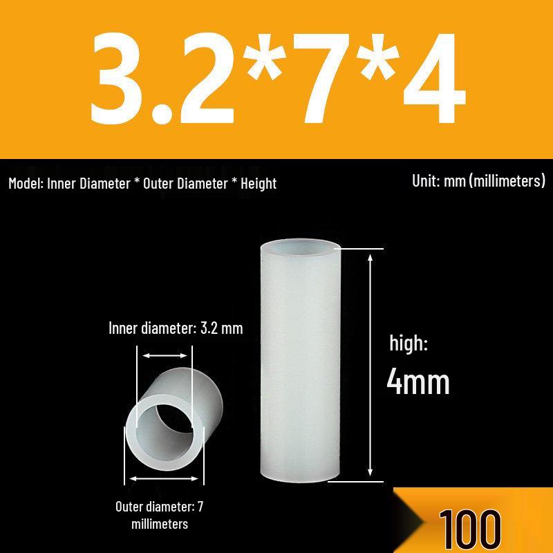 Nylon Spacer & Insulating Sleeve Set: M2.5-M7 Sizes, Thickened Washer, Isolation Shaft & Lamp Column