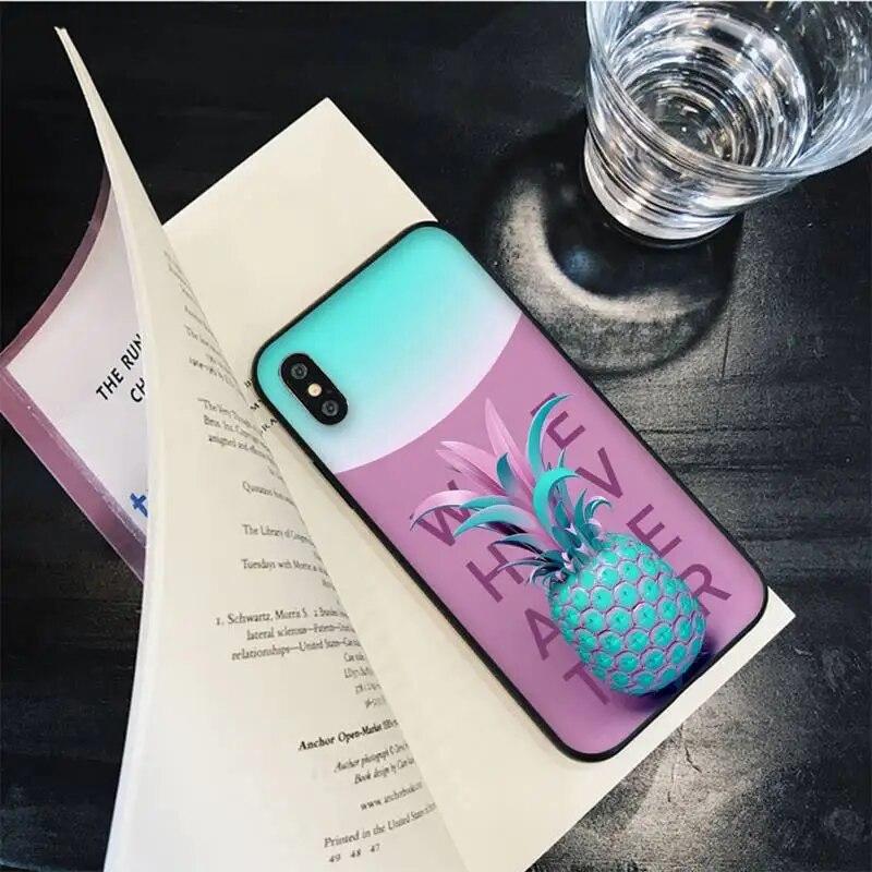Цветной чехол для телефона с ананасом для iPhone Samsung Galaxy Redmi Xiaomi Oppo OnePlus Note SA 7 8 9 10 11 12 13 14 20 21 22 23 53 54 Pro Max Plus Ultra