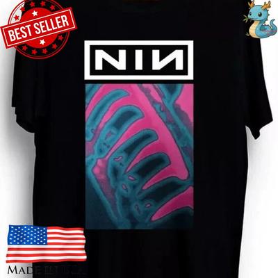Nine Inch Nails NIN Repint Графическая футболка в стиле индастриал-рок Унисекс футболка