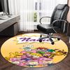 Customizable R-Rugrats in paris2 Round Non-Slip Carpet - Ideal for Garden, Picnic, Office, Perfect for Decoration, Suitable For All Seasons