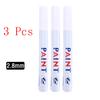 5pcs Drawing Art Supplies Oil Marker Permanent White Marker Dot Marker Pen White Pen Writting Makers Pen 0.8mm 1.0mm 2.0mm 2.8mm