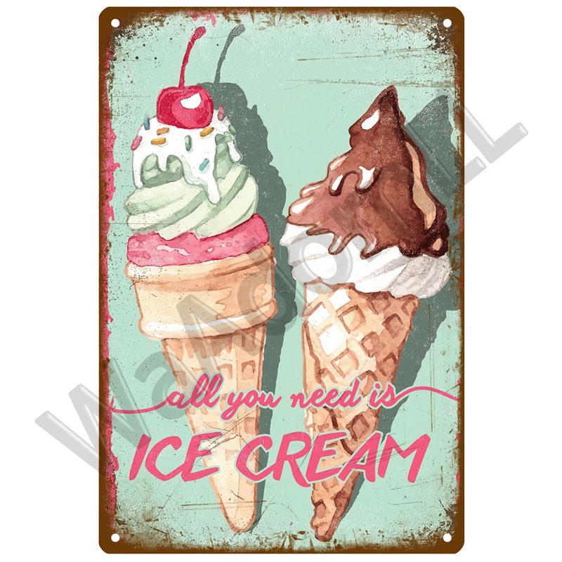 Ретро-столовая Жестяная вывеска Плакат Винтажные настенные постеры Металлическая вывеска Декоративная настенная тарелка Кухонная табличка Металлические винтажные аксессуары для декора