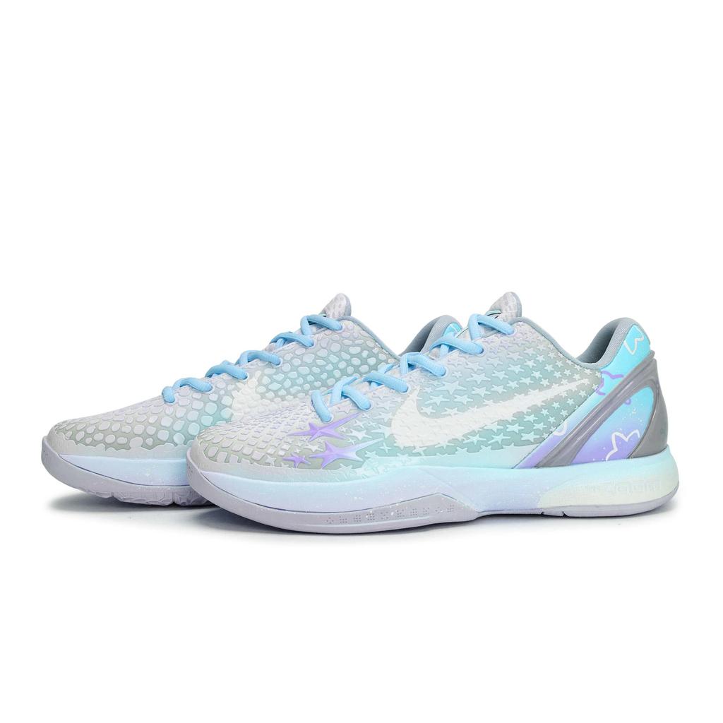 Nike Zoom Kobe 6 811 Производство, Белый Персик Звездный Синий Фиолетовый, Специальная Коробка для Обуви Нескользящая Устойчивая к Истиранию FQ3546-100(Team80-S-BOX)