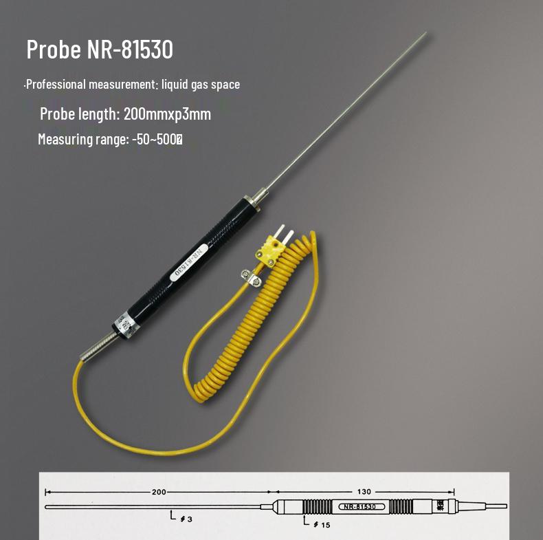 K-Type Digital Thermocouple Thermometer with Probe - High-Precision Industrial Temperature Meter.