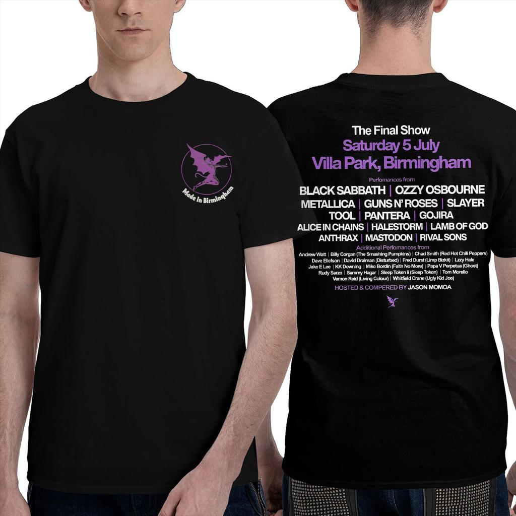 Black Sabbaths Back To The Beginning Rock Band 2025 Men Women's T Shirt Merch Funny Tees T-Shirt 100_ Cotton Adult Moto