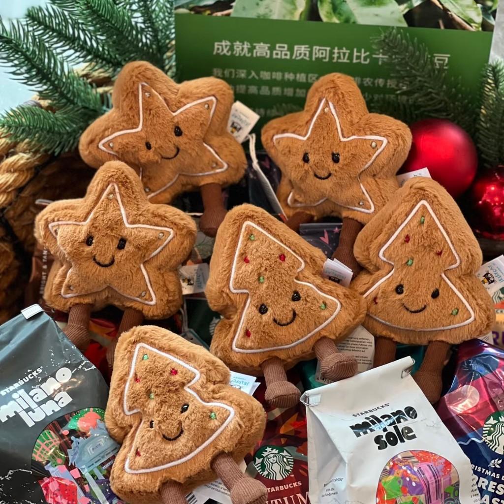 Игрушка Плюшевый Рождественский Пряничный Домик Звезды Рождественская Елка Набитая Декорация Кукла