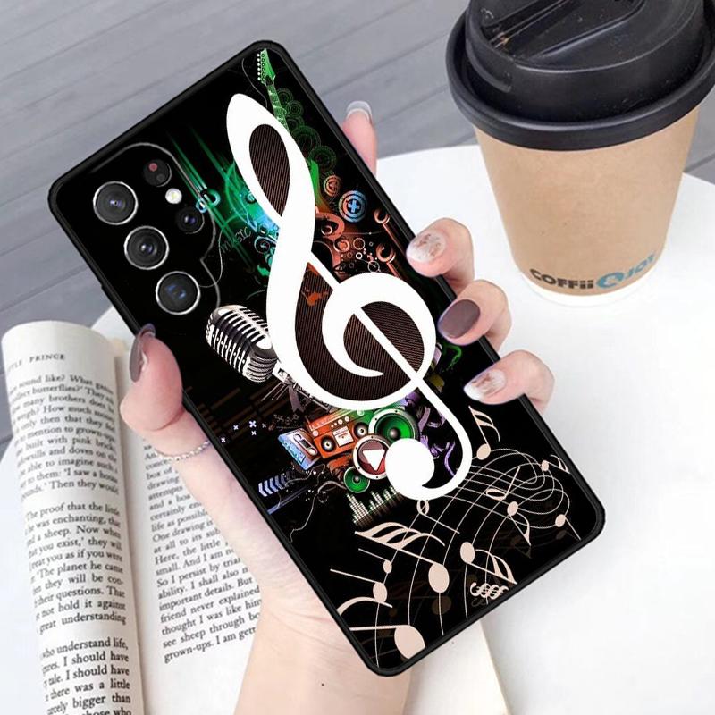 Музыкальная нота чехол для телефона Обложка Для Samsung Galaxy S24 S25 Ultra S21 S22 Ultra S10E Note 10 Plus Note 20 FE S23