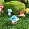 Garden Mini Accessories Micro Landscape Miniature Mushroom House Mushroom Figurines Gnome Terrarium