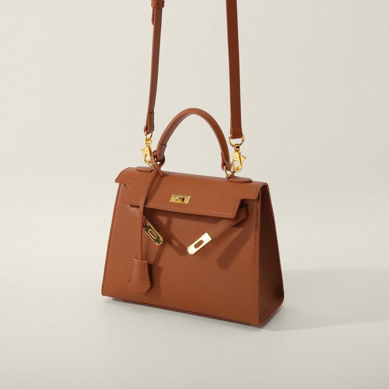 2025 Fashion Kelly 25CM Handmade Crossbody Bag - Трендовая высококачественная сумка на одно плечо