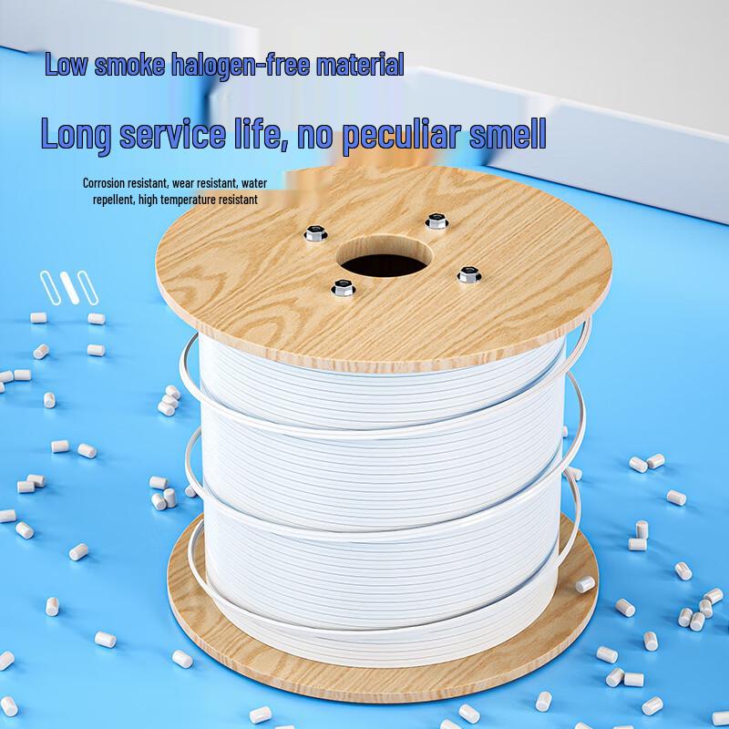 Indoor Single-Mode Dual-Core Flat Drop Fiber Optic Cable