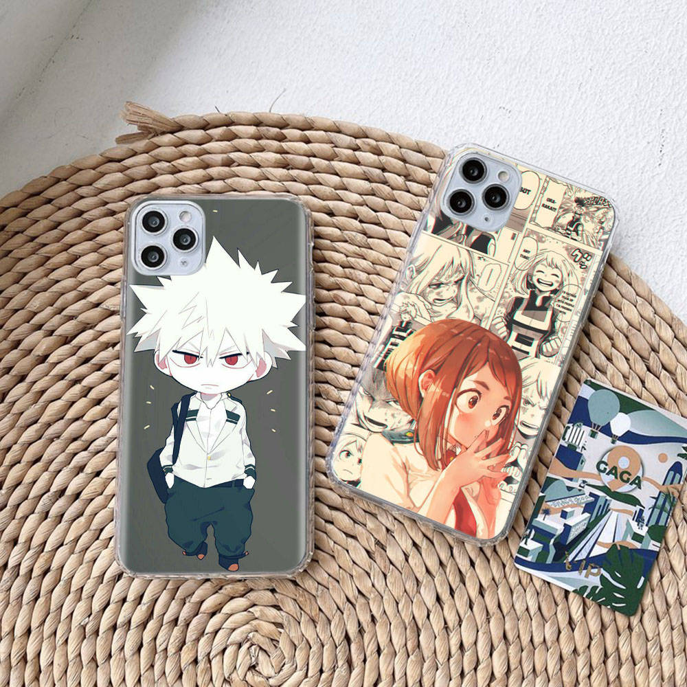 Чехол DT14 My Hero Academia для Samsung A04 A14 A23 A34 A54 M23 M33 M52 M53 Realme 10 9 C30S C35 C55 VIVO Y02S Y21 Y33S Y51 X80 Pro Прозрачная крышка