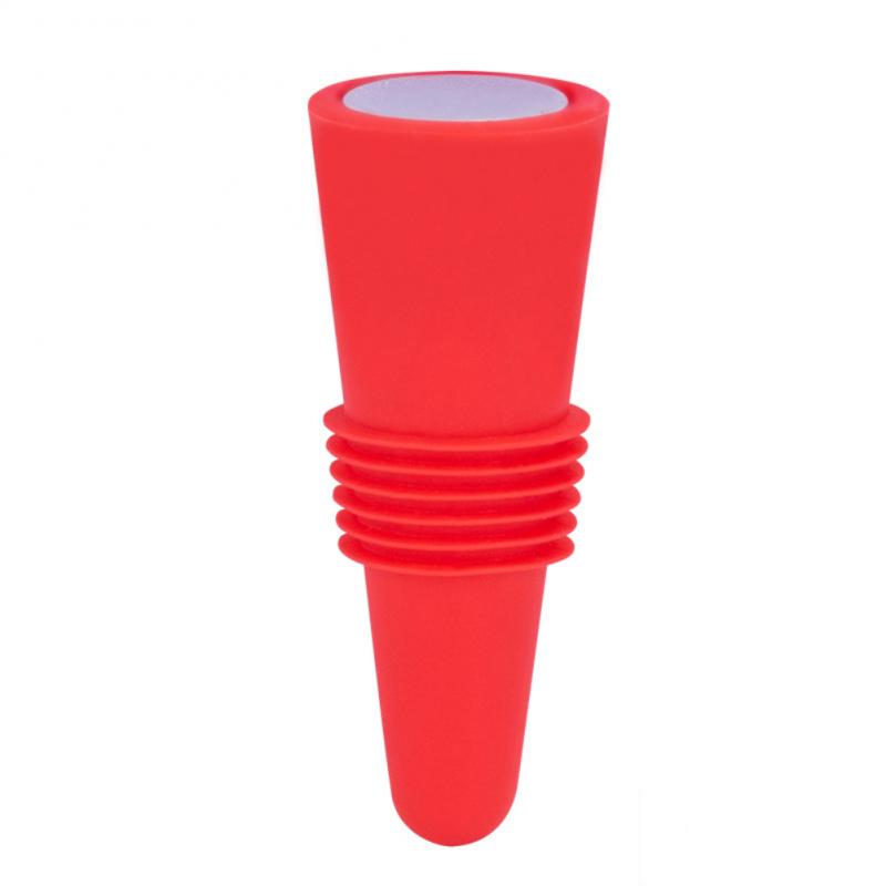 Silicone Beverage Bottle Stoppers, Decorative Bottle Sealer for Champagne Wine Saver ,5 Colors Mixed Wine Stoppers with Grip Top
