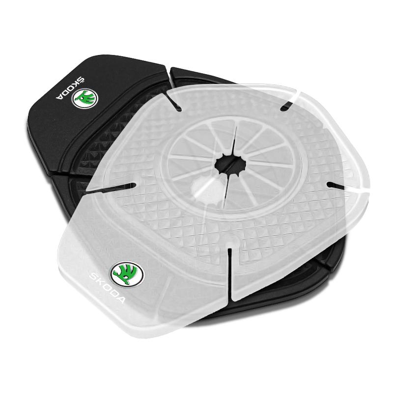 2Pcs Car Windshield Wiper Protective Cover Dust Wiper Emblem Car Styling For Skoda Octavia Superb Rapid Kodiaq Karoq Fabia Kamiq Roomster Citigo