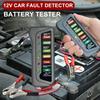 Car Battery Tester BM310 12V Car Digital Tester with 6 LED Light Display Car Analyzer Alternator Diagnostic Scanner Tool