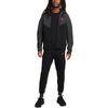 Nike Спортивная техническая флисовая куртка с капюшоном и застежкой-молнией во всю длину Мужские куртки Черный Темно-дымчато-серый Светло-глубокий-красный FB7922-013