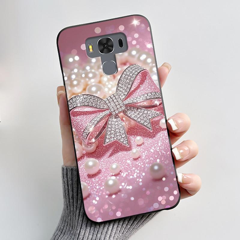 Чехол для Asus ZenFone 3 Max ZC553KL Capa Coque Милый Мультяшный Принт Чехол Защитная Крышка Мягкий Силикон Черный Корпус Funda