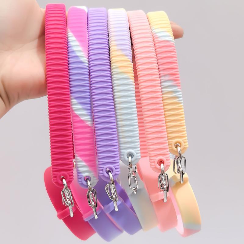1Pcs Soft Durable Silicone Water Bottle Handle Water Bottle Sling Carrier Holder Strap For Most 8-40Oz Bottles Cup Accessories