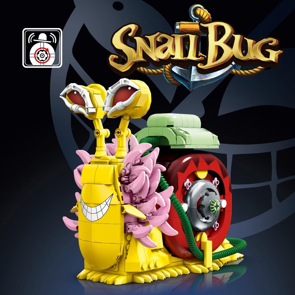 Creative Animal Snail Bug Model Building Blocks Bricks Toys Moc Assembly For Kids Adult Birthday Halloween Christmas Gifts